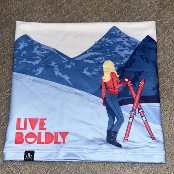 NWOT KRIMSON KLOVER Illustrated Neck Gaiter One Size - Picture 3 of 3